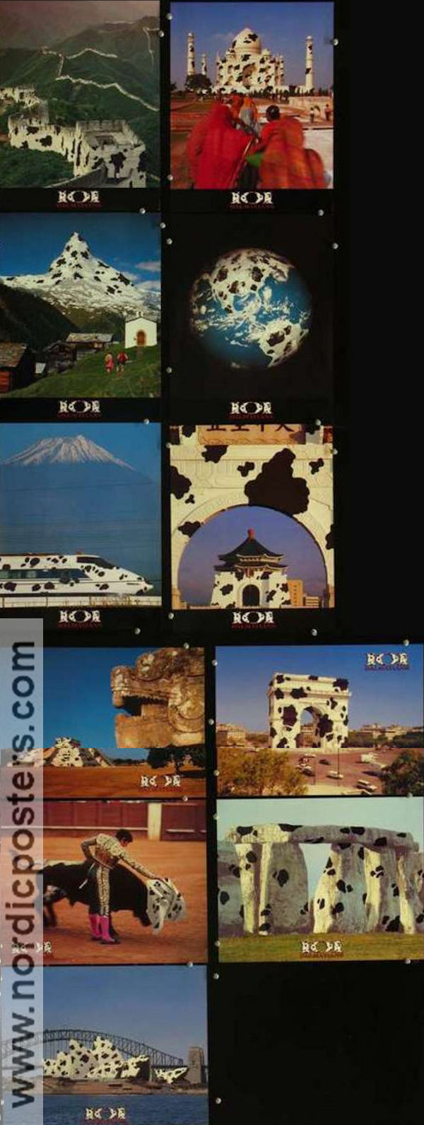 101 Dalmatians 1996 lobby card set Glenn Close