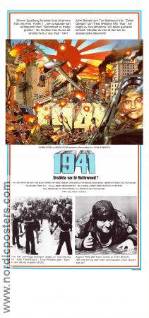 1941 1979 movie poster John Belushi Dan Aykroyd Treat Williams Steven Spielberg War Planes