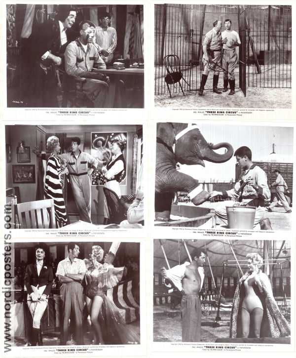 3 Ring Circus 1954 photos Dean Martin Jerry Lewis Joanne Dry Joseph Pevney Circus