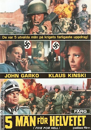 Five for Hell 1969 poster Klaus Kinski