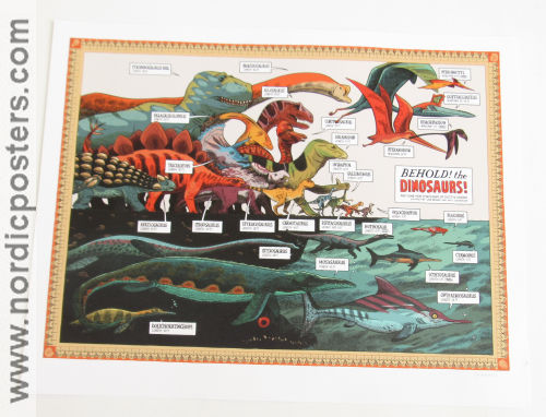 Behold the Dinosaurs Signed 2011 poster Find more: Comics Poster artwork: Dustin Harbin