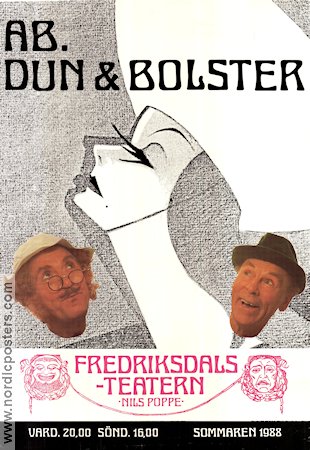 AB Dun och Bolster 1988 poster Nils Poppe