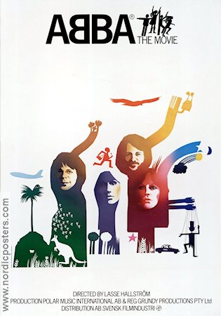 Movie Poster ABBA the Movie 1977 Swedish