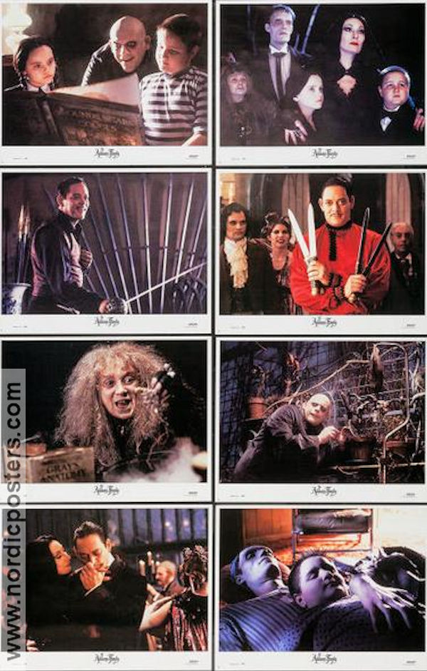 The Addams Family 1991 lobby card set Anjelica Huston Raul Julia