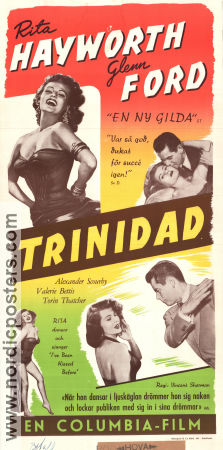 Affair in Trinidad 1952 movie poster Rita Hayworth Glenn Ford Vincent Sherman Film Noir