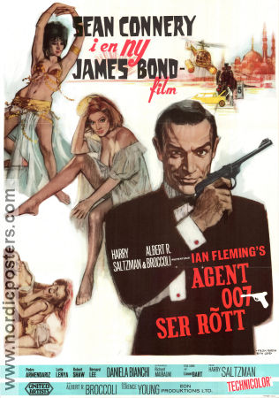 Movie Poster 007 see red in 1964
