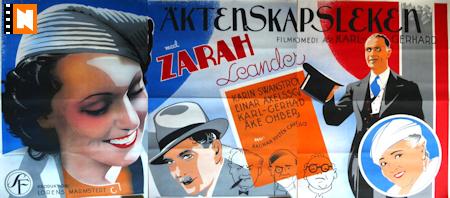 See a larger version of Zarah Leander Äktenskapsleken (1941)
