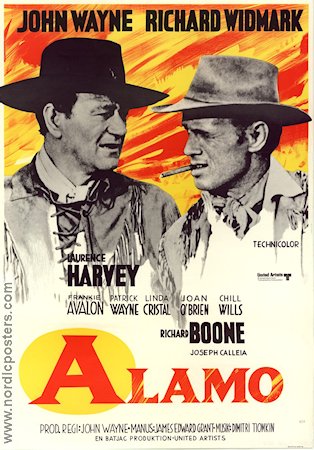 The Alamo 1960 poster John Wayne