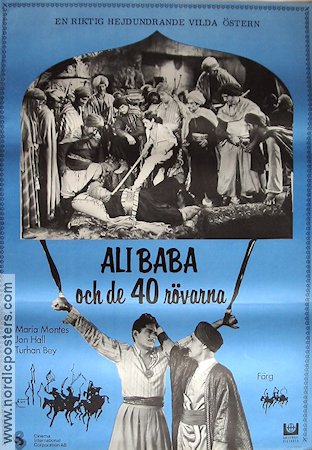 Ali Baba och de 40 rövarna 1944 poster Maria Montez