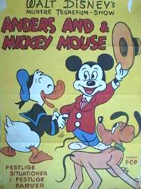 Anders And och Mickey Mouse 1958 poster Disney