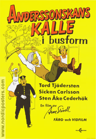 Anderssonskans Kalle i busform 1973 poster Sickan Carlsson Arne Stivell