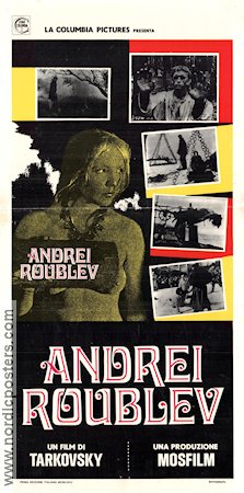 Andrey Rublev 1966 movie poster Anatoliy Solonitsyn Andrei Tarkovsky Russia Religion