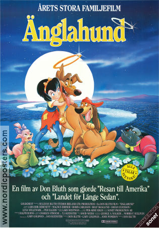 All Dogs Go to Heaven 1989 poster Don Bluth