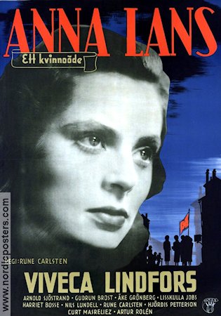 Anna Lans 1943 poster Viveca Lindfors
