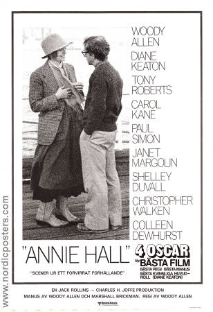 Annie Hall 1977 poster Diane Keaton Woody Allen