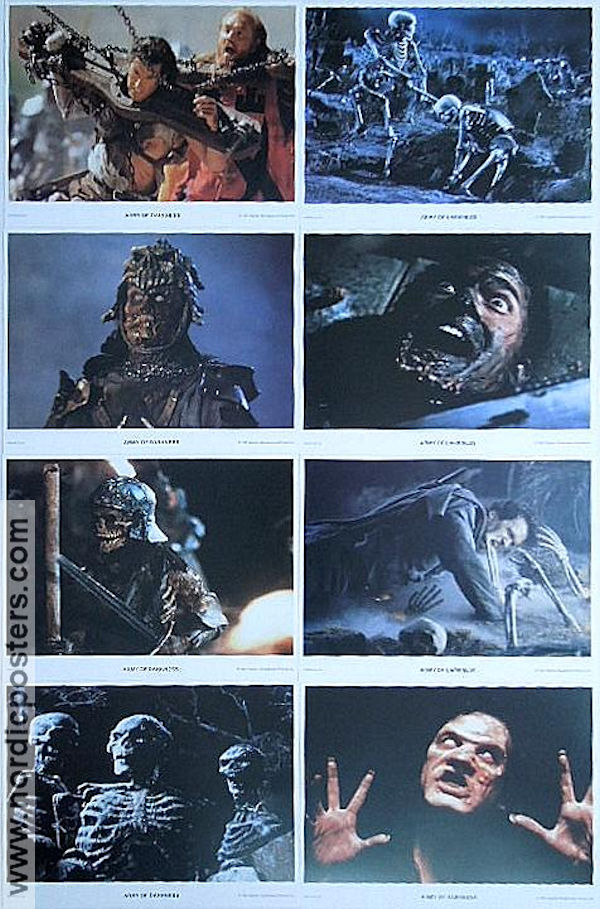 Army of Darkness Evil Dead 3 1992 lobby card set Bruce Campbell Sam Raimi
