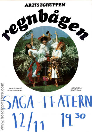 Artistgruppen Regnbågen 1980 poster Urban Collsiö