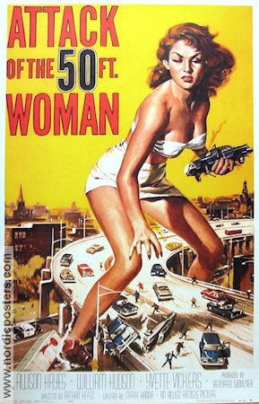 Attack of the 50 Ft Woman 1958 poster Allison Hayes