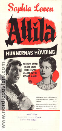 Attila flagello di Dio 1953 poster Sophia Loren Pietro Francisci
