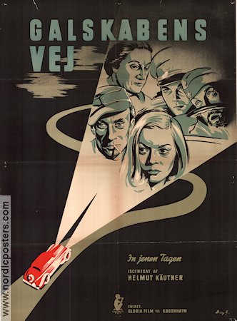 In jenen Tagen 1948 movie poster Helmut Käutner Cars and racing