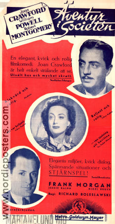The Last of Mrs Cheyney 1937 movie poster Robert Montgomery Joan Crawford William Powell Richard Boleslawski