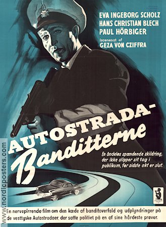 Banditen der Autobahn 1955 movie poster Paul Hörbiger
