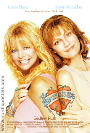 The Banger Sisters 2002 movie poster Goldie Hawn Susan Sarandon Geoffrey Rush Bob Dolman
