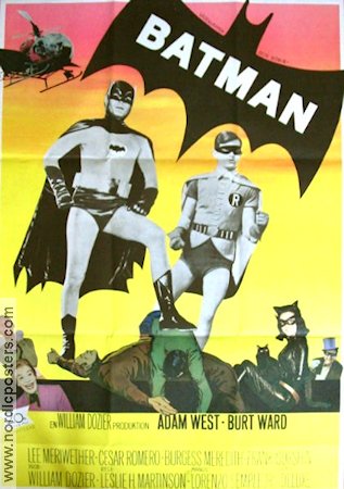 Batman 1967 poster Adam West Burt Ward Hitta mer: Batman Kultfilmer Från serier Agenter