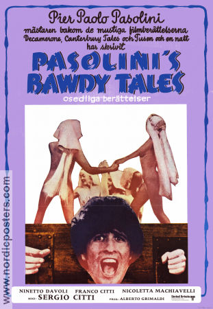Bawdy Tales 1973 poster Ninetto Davoli Franco Citti Nicoletta Machiavelli Sergio Citti