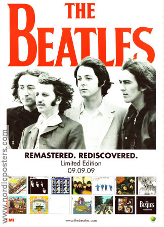 The Beatles remastered limited edition CD 2009 poster Beatles Production: EMI