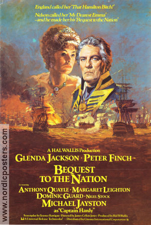 Bequest To the Nation 1973 poster Glenda Jackson Peter Finch Michael Jayston James Cellan Jones