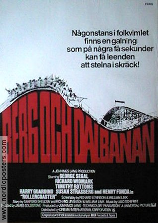 Rollercoaster 1977 movie poster George Segal Henry Fonda