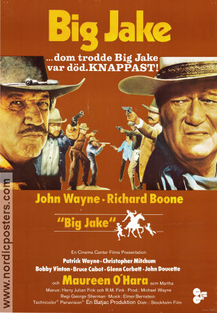 Big Jake 1971 movie poster John Wayne Richard Boone Maureen O´Hara George Sherman