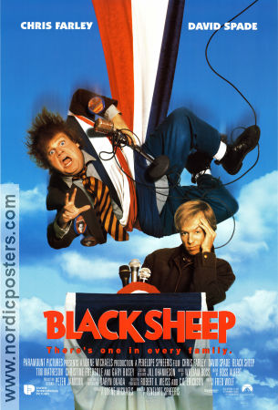 Black Sheep 1996 movie poster Chris Farley David Spade Tim Matheson Penelope Spheeris