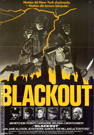 Blackout 1978 movie poster James Mitchum Robert Carradine Belinda Montgomery Eddy Matalon