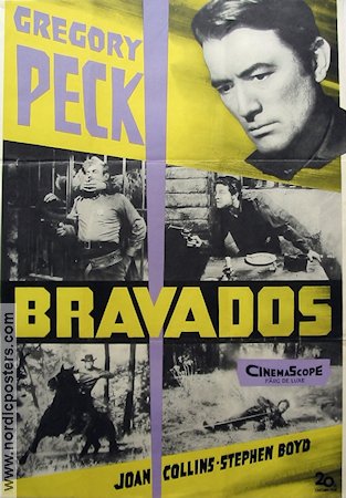 The Bravados 1958 movie poster Gregory Peck