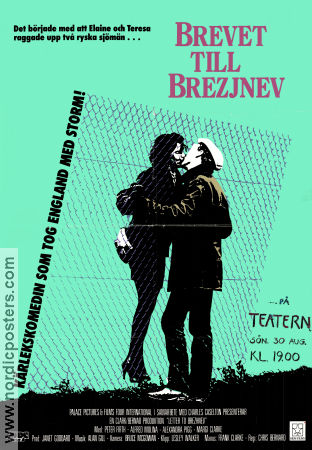 Letter to Brezhnev 1985 poster Peter Firth Chris Bernard