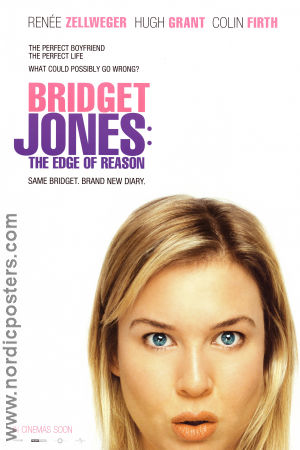 Bridget Jones: The Edge of Reason 2004 movie poster Renée Zellweger Hugh Grant Colin Firth Beeban Kidron