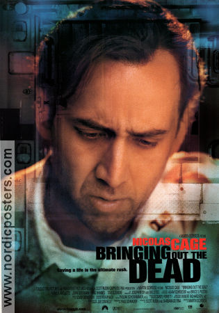 Bringing Out the Dead 1999 movie poster Nicolas Cage Patricia Arquette John Goodman Martin Scorsese