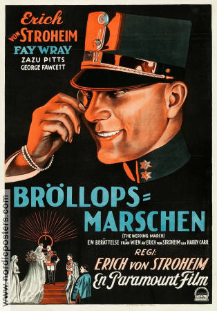 The Wedding March 1928 movie poster Erich von Stroheim Fay Wray Zasu Pitts