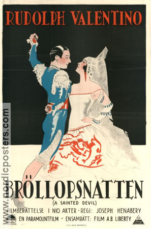 A Sainted Devil 1924 poster Rudolph Valentino Joseph Henabery