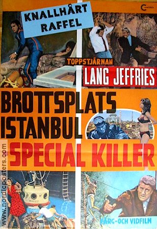 Brottsplats Istanbul 1968 movie poster Lang Jeffries Country: Türkiye Agents