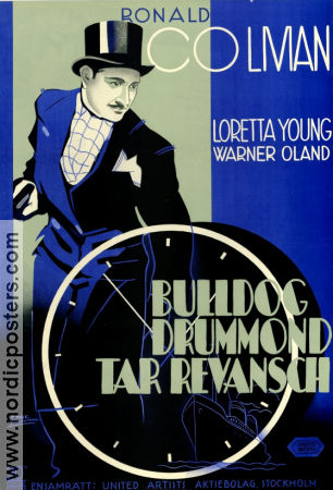 Bulldog Drummond Strikes Back 1934 movie poster Ronald Colman Loretta Young Warner Oland Roy Del Ruth