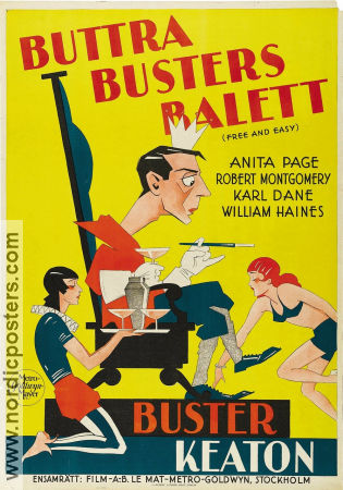 Buttra Busters balett 1930 poster Buster Keaton Anita Page Edward Sedgwick