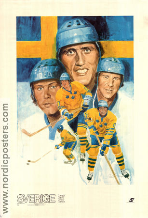 Canada Cup 1976 poster Börje Salming Winter sports Sports