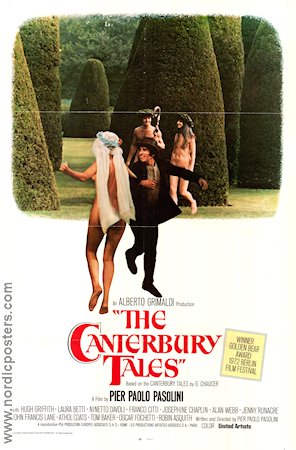 I Racconti di Canterbury 1973 poster Hugh Griffith Pier Paolo Pasolini