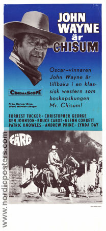 Chisum 1970 movie poster John Wayne Forrest Tucker Christopher George Andrew V McLaglen