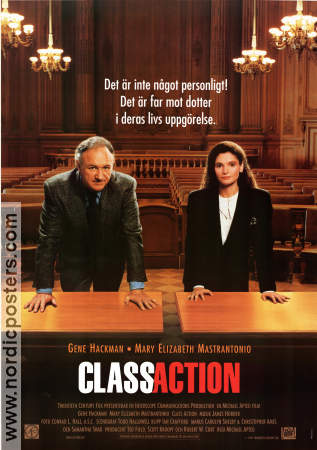 Class Action 1991 movie poster Gene Hackman Mary Elizabeth Mastrantonio Colin Friels Michael Apted