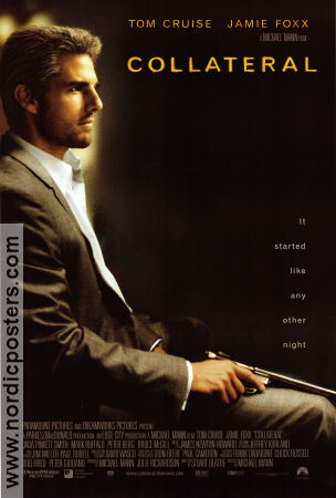 Collateral 2004 movie poster Tom Cruise Jamie Foxx Jada Pinkett Smith Michael Mann