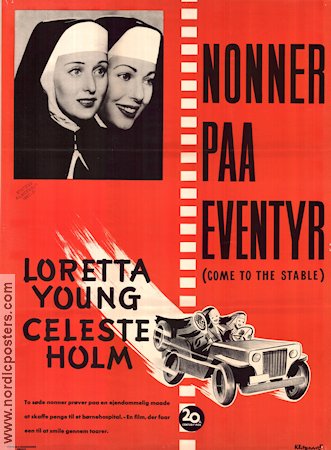 Come to the Stable 1949 movie poster Loretta Young Celeste Holm